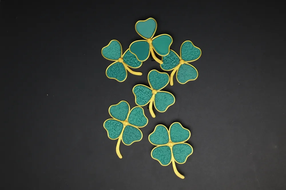 Fuzzy Lucky Clover Brooch, photo 3 of 4 - Fuzzy Lucky Clover Brooch Fashion