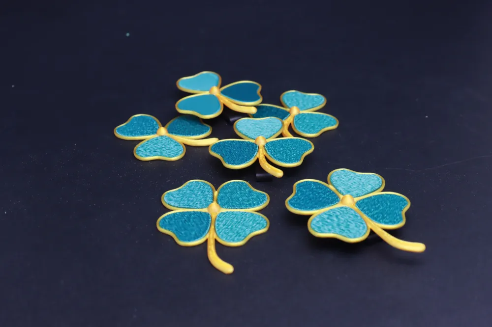 Fuzzy Lucky Clover Brooch, photo 4 of 4 - Fuzzy Lucky Clover Brooch Fashion