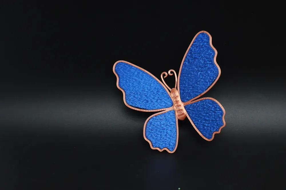 Fuzzy Butterfly Brooch, photo 3 of 4 - Fuzzy Butterfly Brooch Fashion