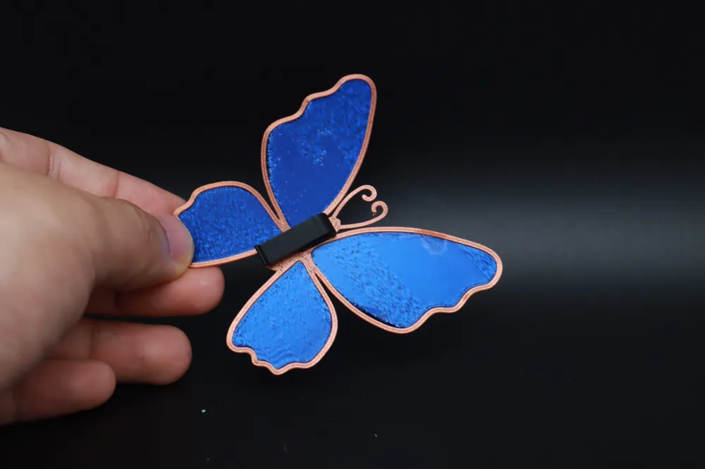 Fuzzy Butterfly Brooch, photo 4 of 4 - Fuzzy Butterfly Brooch Fashion