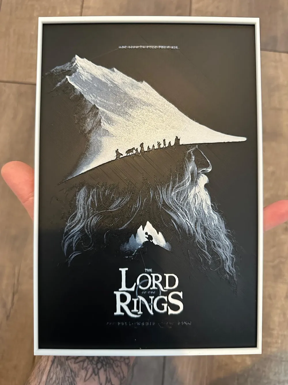 Gandalf Lord of the Rings Hueforge, photo 3 of 3 - Gandalf Lord of the Rings Hueforge Generative Art