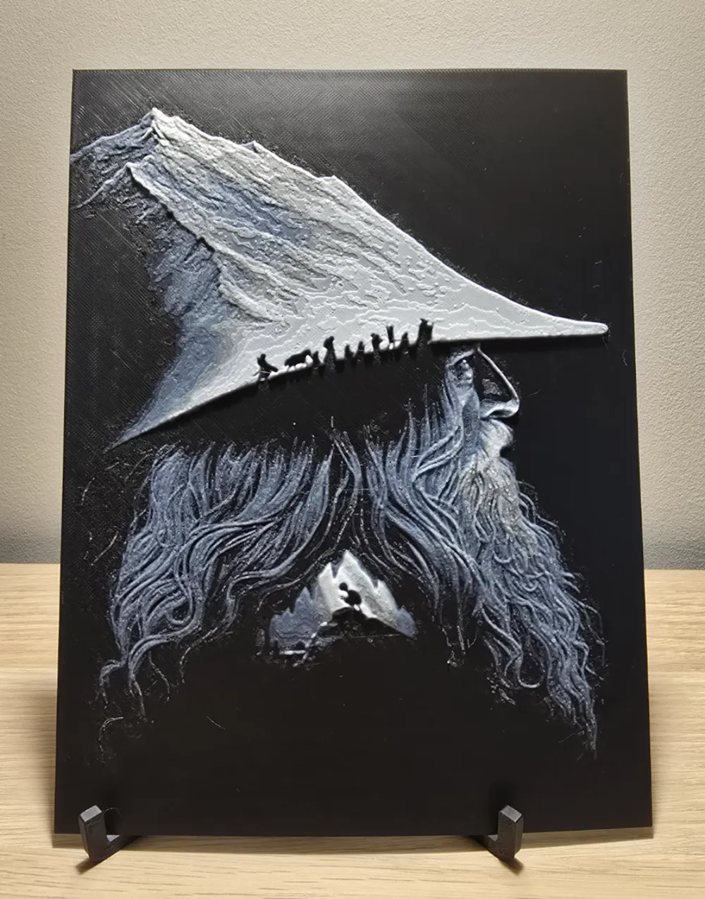 Gandalf Lord of the Rings Hueforge, photo 2 of 3 - Gandalf Lord of the Rings Hueforge Generative Art