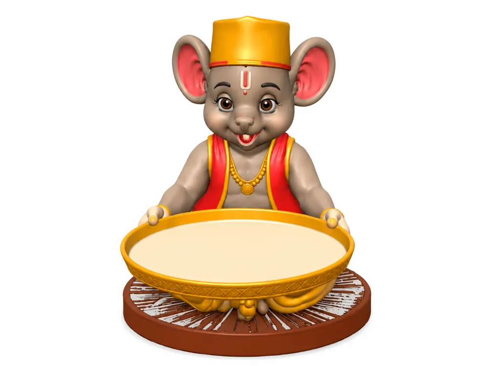 Ganesh Mushak Vahan Modak Holder, photo 4 of 4 - Ganesh Mushak Vahan Modak Holder Spiritual & Festive