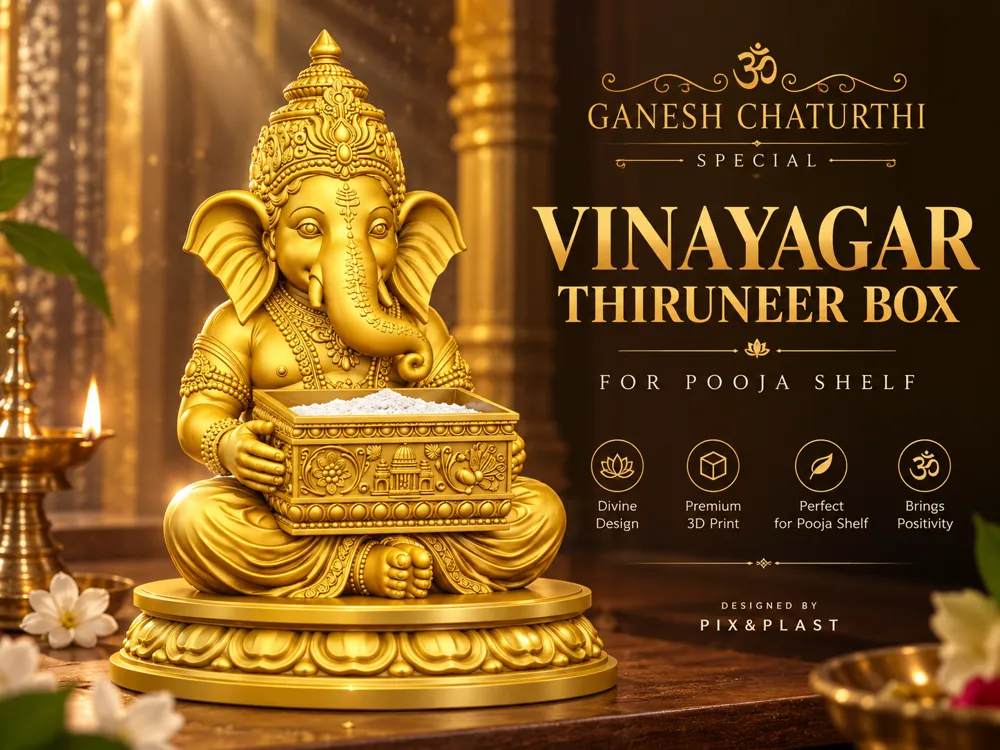 Ganesha thiruneer box ( chaturthi special ) - Sculptures, in stock in India