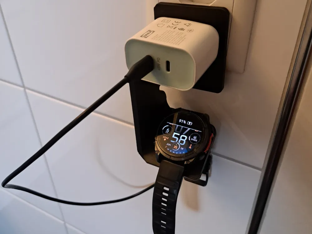 Garmin Fenix and Epix Wall Socket Charger Holder
