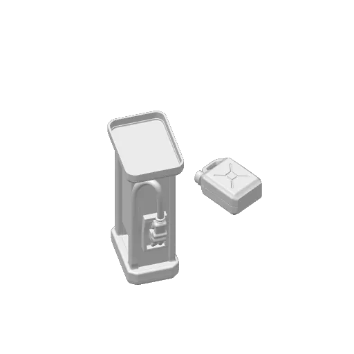 Gas Station Pump & Fuel Can Set, photo 4 of 4 - Gas Station Pump & Fuel Can Set Miniatures