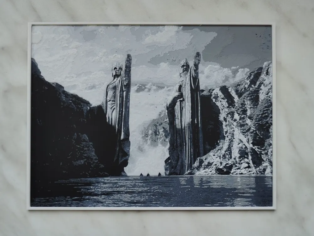 Gates of Argonath - Hueforge - Photo Art & Lithophanes, in stock in India