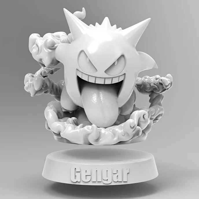 Gengar 3D Pokémon Pokemon Figure Pokemon, photo 3 of 4 - Gengar 3D Pokémon Pokemon Figure Pokemon Toys & Games