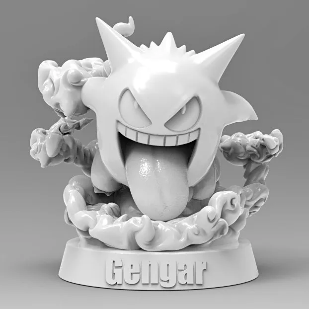 Gengar 3D Pokémon Pokemon Figure Pokemon, photo 4 of 4 - Gengar 3D Pokémon Pokemon Figure Pokemon Toys & Games