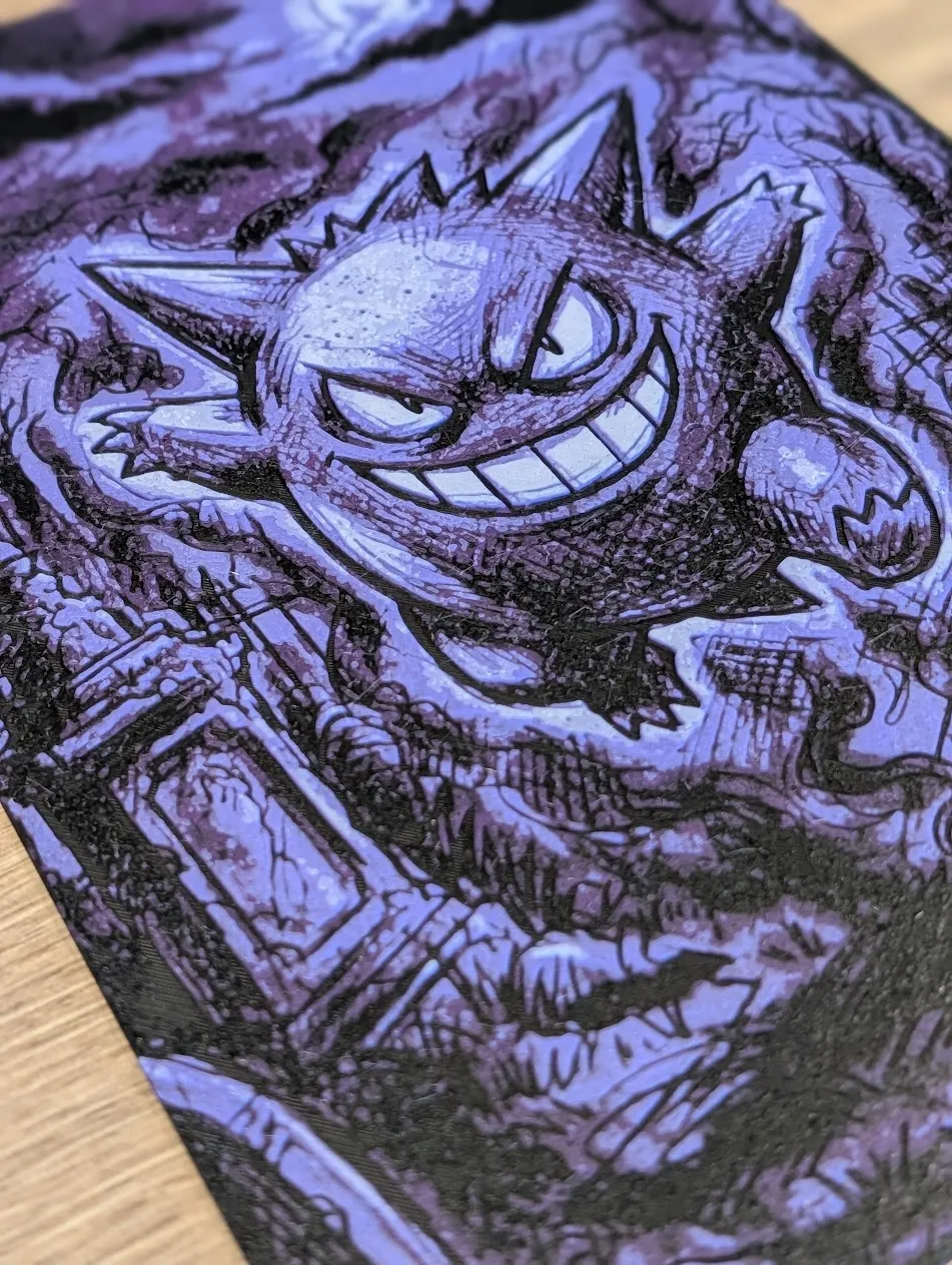 Gengar Hueforge & Frame, photo 3 of 4 - Gengar Hueforge & Frame Generative Art