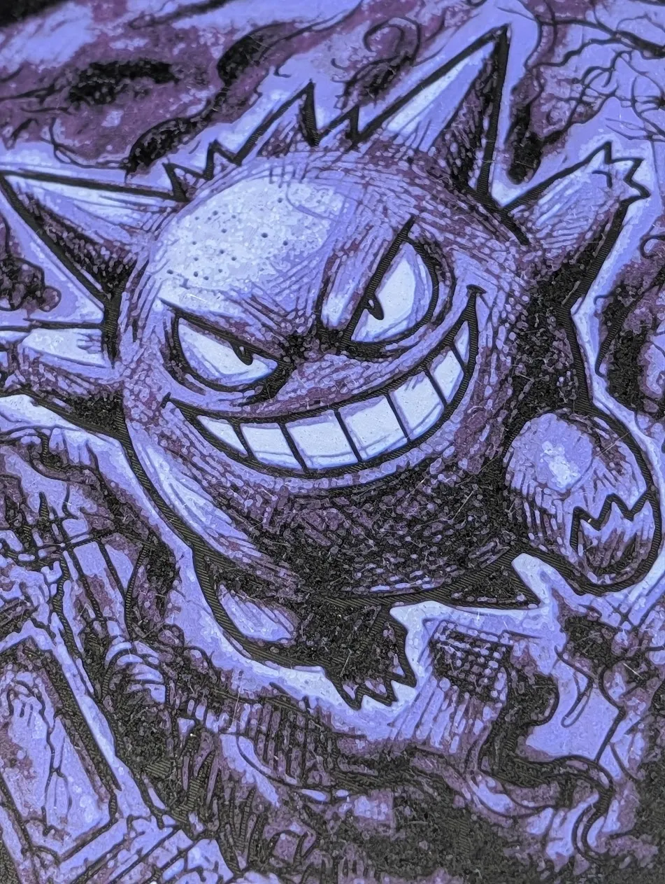 Gengar Hueforge & Frame, photo 4 of 4 - Gengar Hueforge & Frame Generative Art