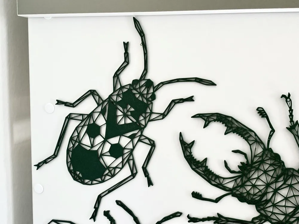 Geometric Insect Wireframe Wall Art Collection, photo 3 of 4 - Geometric Insect Wireframe Wall Art Collection Home Decor Items
