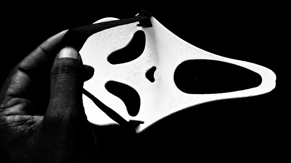 GHOST FACE MASK FOR KIDS AND ADULT SIZE'S, photo 4 of 4 - Skull & Horror Masks, mask for halloween