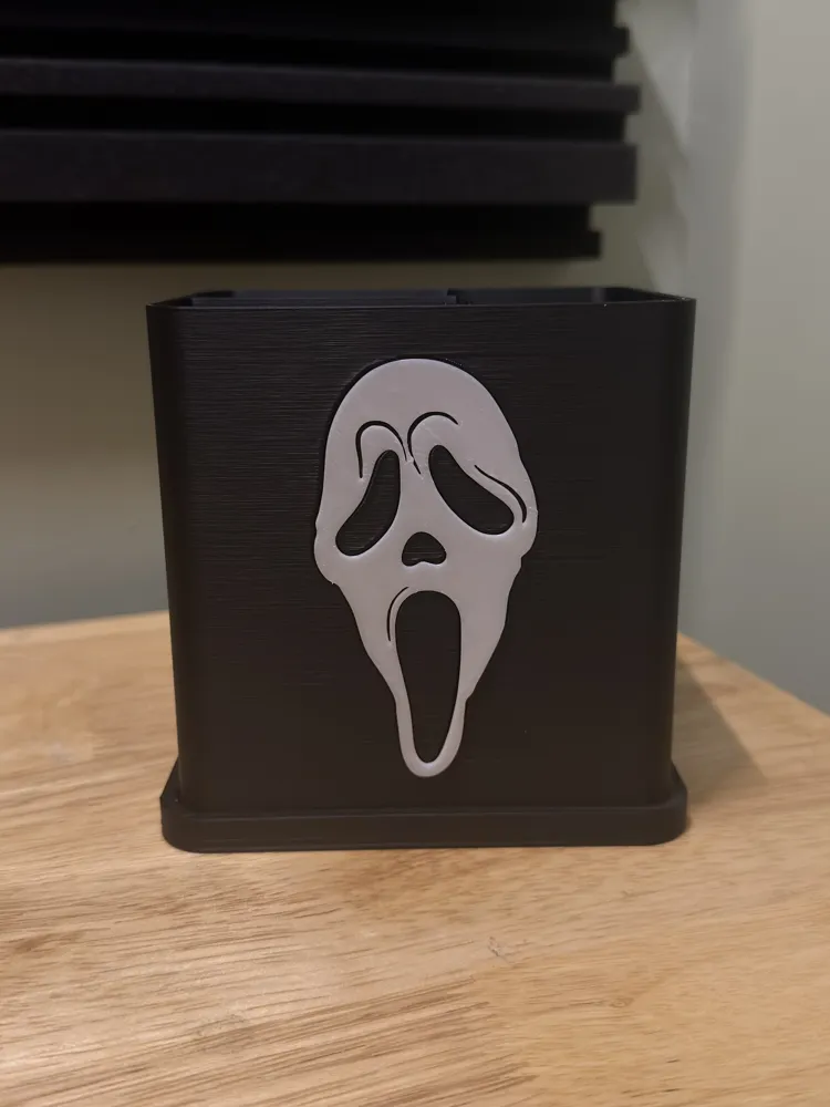 Ghost Face Toothbrush Holder | Removable Drip Tray, photo 4 of 4 - Ghost Face Toothbrush Holder | Removable Drip Tray Household
