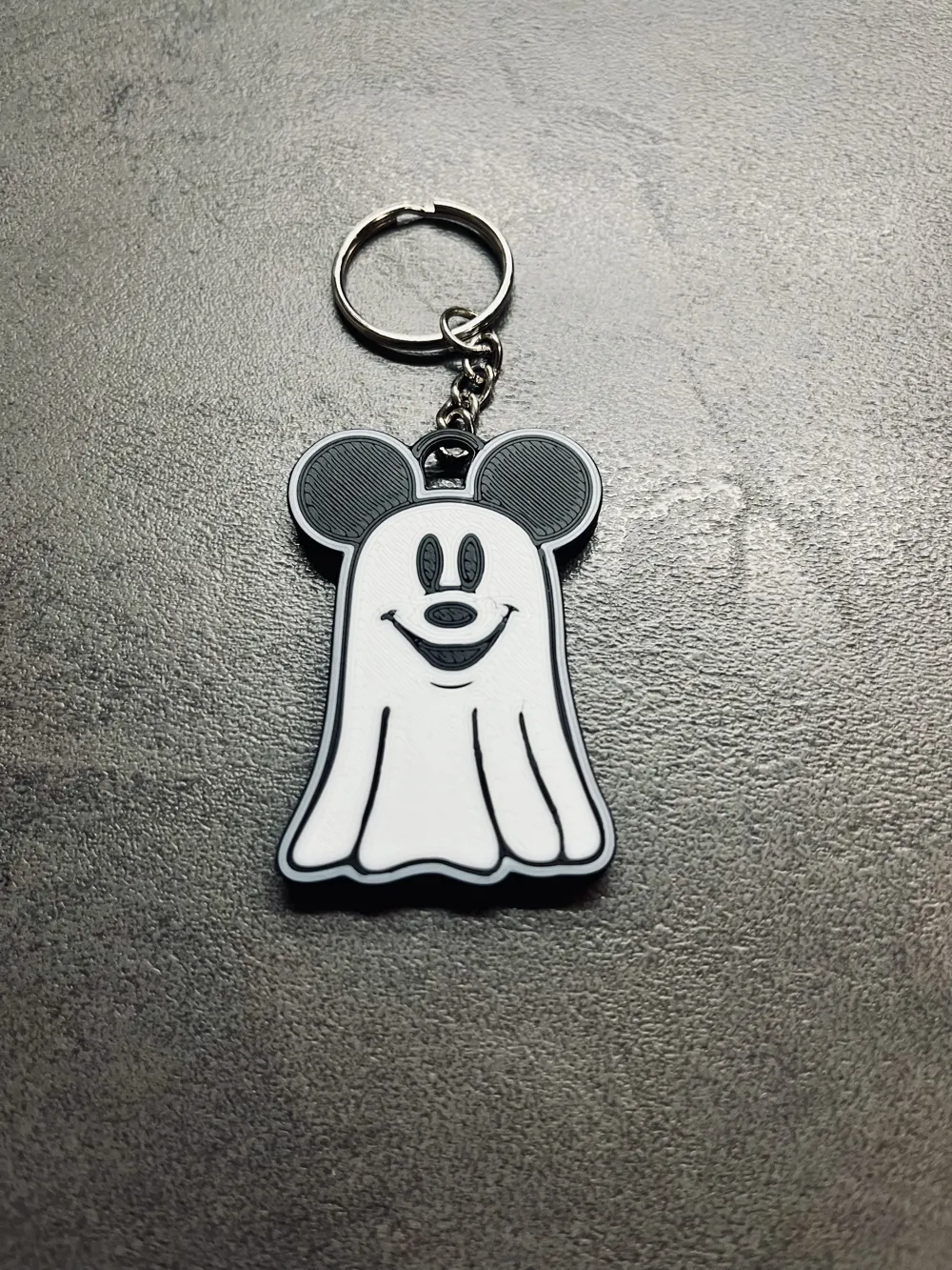 Ghost Mouse Keychain, photo 3 of 4 - Ghost Mouse Keychain Generative Art