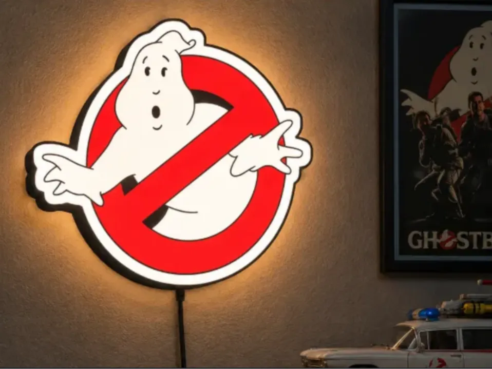 Ghostbusters LED Light Box, photo 2 of 4 - Ghostbusters LED Light Box Art