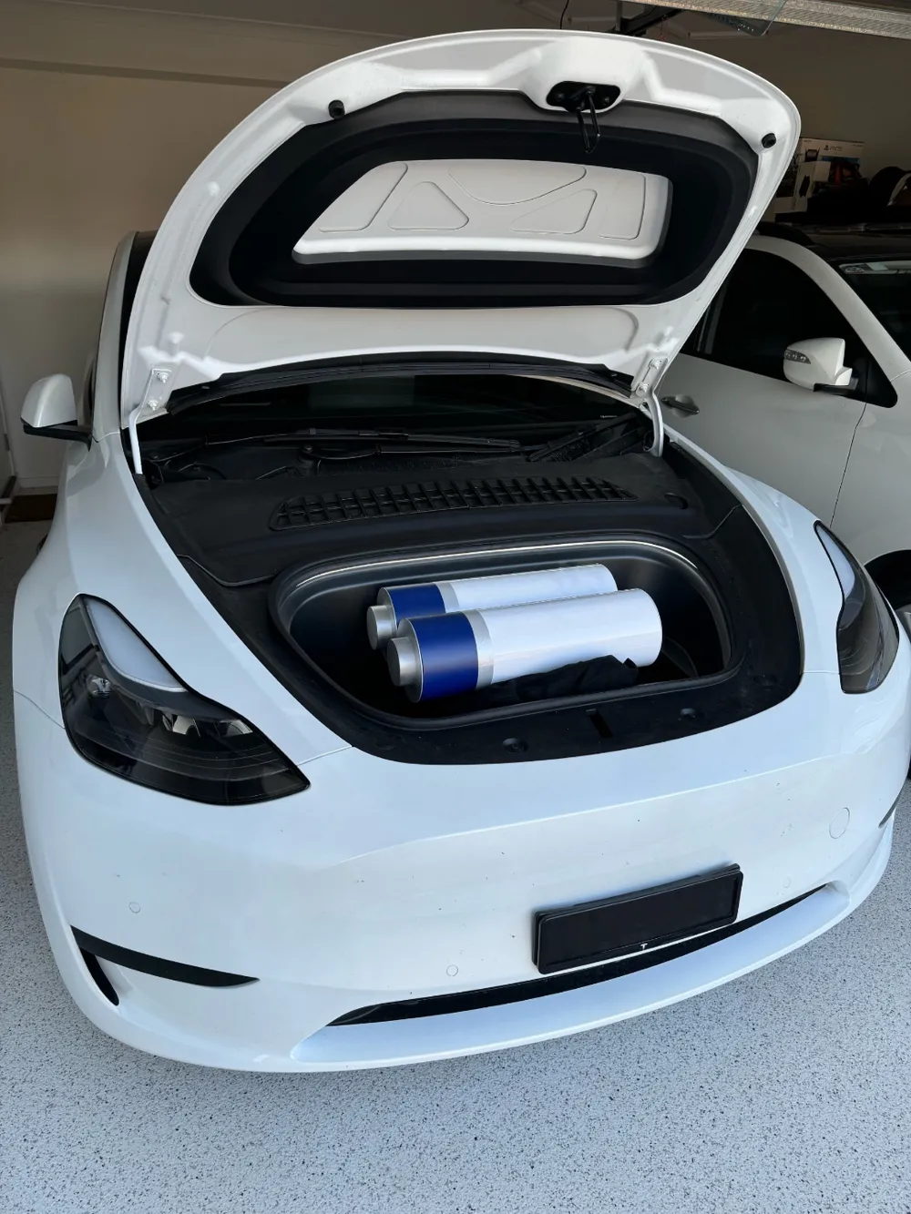 Giant Tesla Frunk Battery