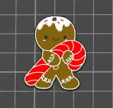Gingerbread Man Earrings, photo 3 of 4 - Gingerbread Man Earrings Fashion