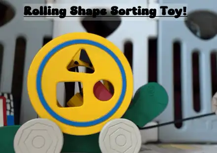 Montessori Rolling Shape Sorting Snail Toy