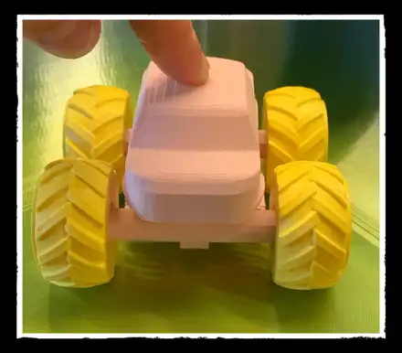 Monster truck with suspension toy car