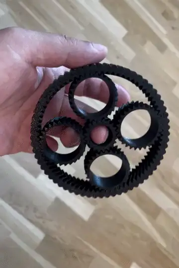 Fast Planetary Gear Spinner w/ gear ratio 4.8:1
