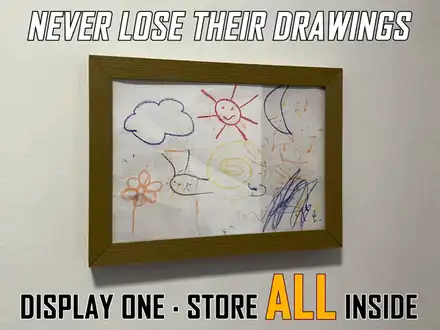 Kids Art Frame | Stores 80 Drawings
