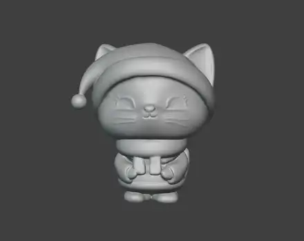 Christmas cat - Funko Pop style