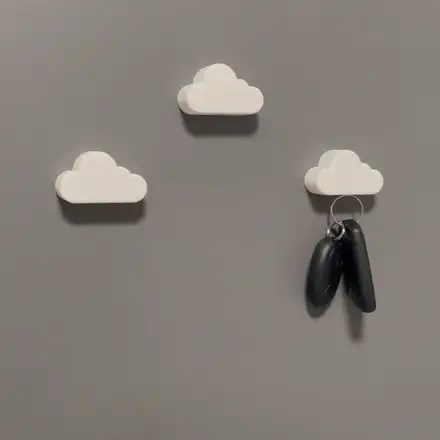 Cloud Key Hanger with magnets (customizable)