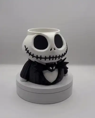 Jack Skellington Can Holder with Handle