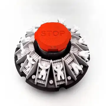 Escalator Fail Zoetrope Spinner (READ DESCRIPTION)