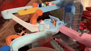 Marble Run 003 5-Ways Roller Coaster v2 Addon