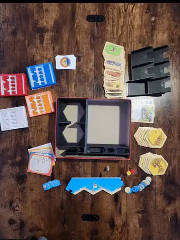 Catan box insert (with companion accessories)