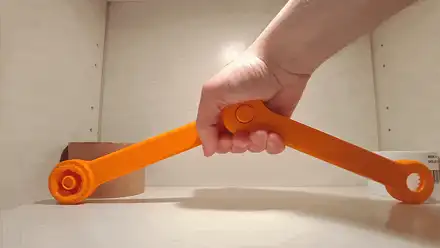 One Button Modular Articulated Arm