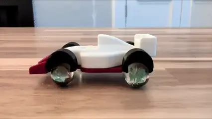 Marble Wheeled Formula 1 Drift Race Car