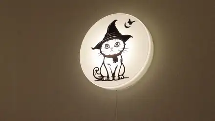 Halloween cat wall lamp for LED Lamp Kit 001