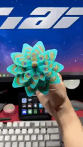 Peacock Spiral Spinner V2 Fidget