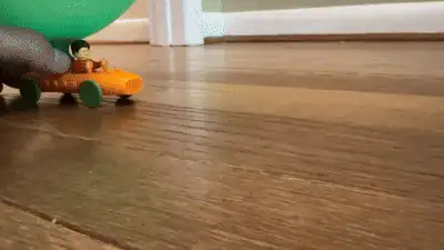 Balloon Minifig Car - Air Powered Toy