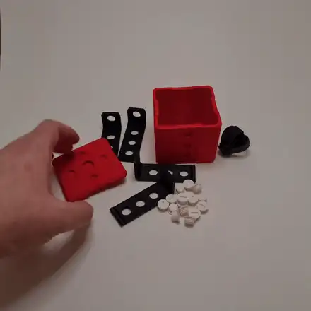 Giftbox locked with screws
