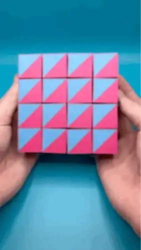 Auxetic Twisting Square Toy