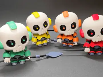 Skullbotz Cute Articulated Desk Toy