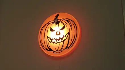 Halloween pumpkin wall lamp for LED Lamp Kit 001