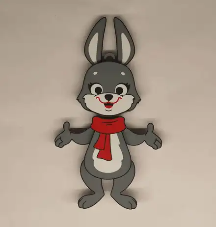 Kit card easter bunny