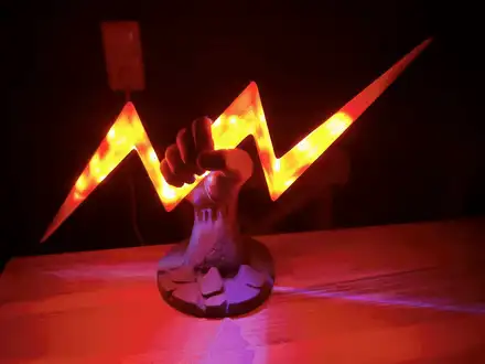 ZEUS Thunderbolt Lamp, Hand of the Storm