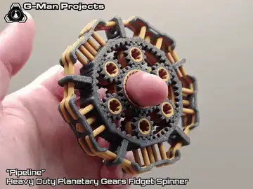 "Pipeline" Heavy Duty Planetary Gears Spinner