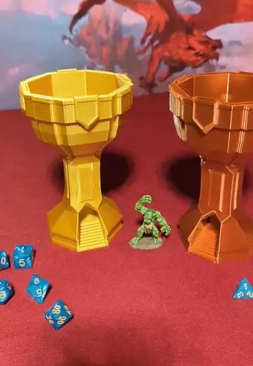 Goblet Dice Tower for you Dwarves/Clerics/Paladins
