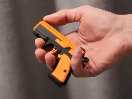 CZ Shadow Fidget Keychain, Slide-Action Toy