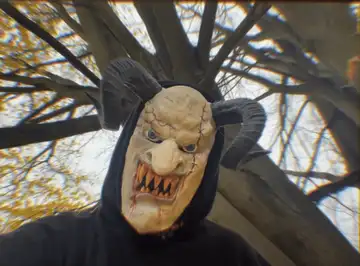 Krampus mask traditional