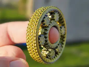 Sweet Knitted gear spinner 13-17 mm Fidget 10g