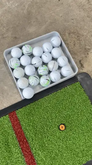 Golf Ball Tray, Sloped, Self Feeding
