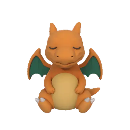 Little Charizard Pokemon keychain
